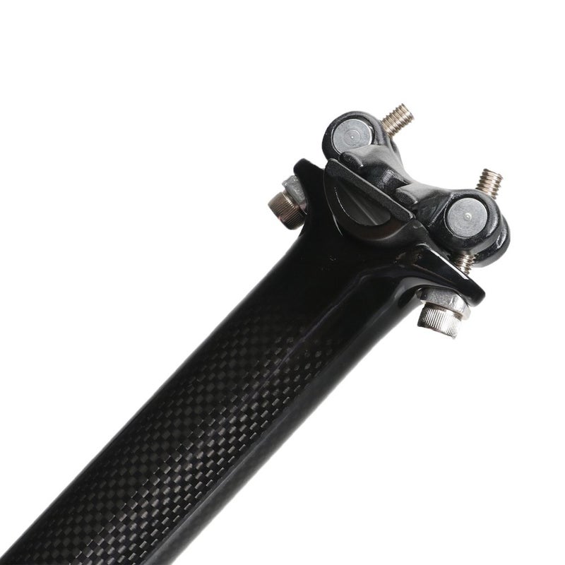 Litetop Carbon SeatPost 27.2 400mm Litetop 3K Carbon Fiber Bike Seatpost Suitable for Most Bicycle Mountain Bike Road Bike MTB MTN BMX (Black) - Image 3